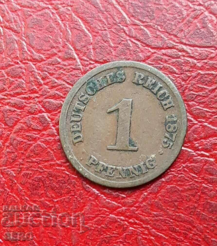Germany-1 pfennig 1875