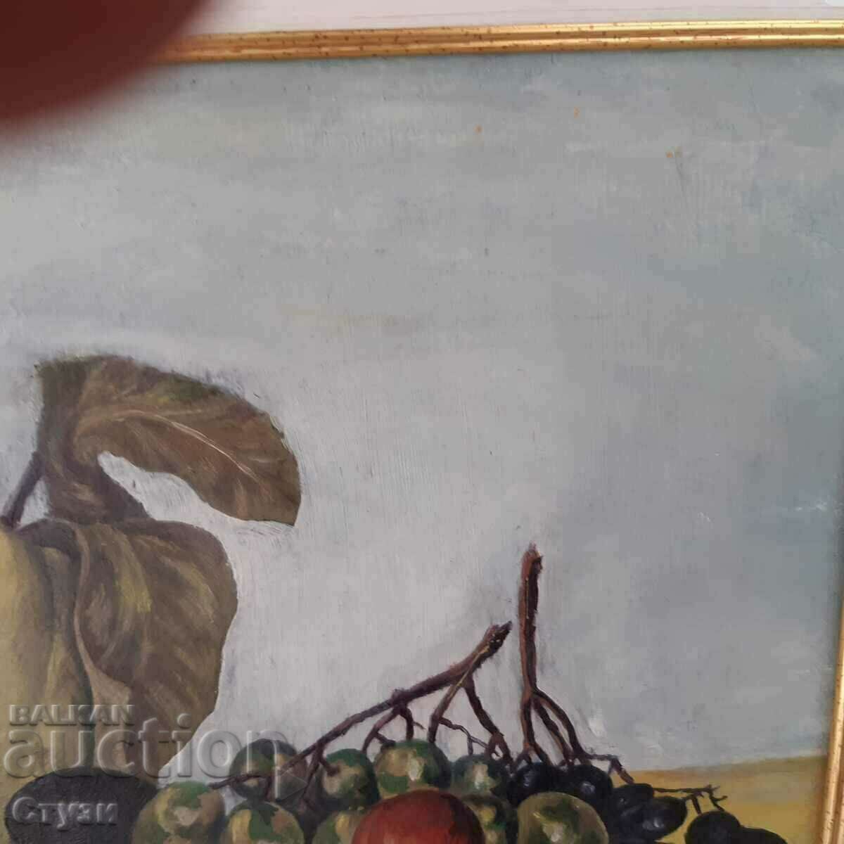 Auction  Painting by L. Kachaunov "Still life", oil, 29 x 42 cm