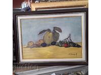 Картина на Л.Качаунов "Натюрморт", масло, 29 х 42 см