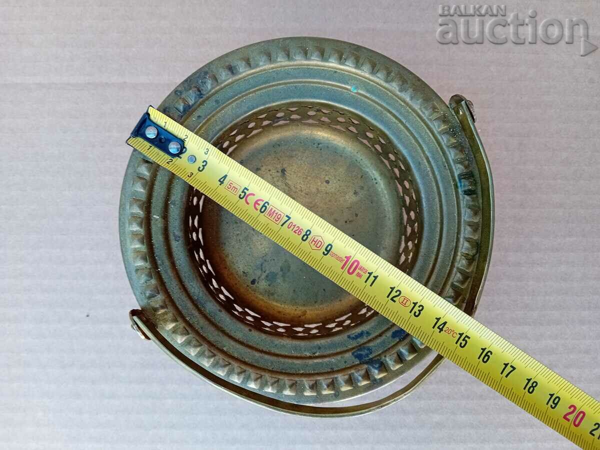 Antique Solid Bronze Candy Box Basket - 7 Antique Solid Bronze Candy Box Basket - 7