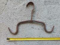 Antique hand forged claw hook