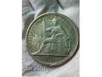 1 Piastre 1895 French Indo-China (Silver)