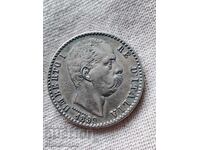 Moneda de argint Italia Umberto I 1899 de 2 lire