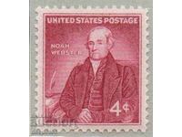 1958. USA. The 200th anniversary of the birth of Noah Webster.