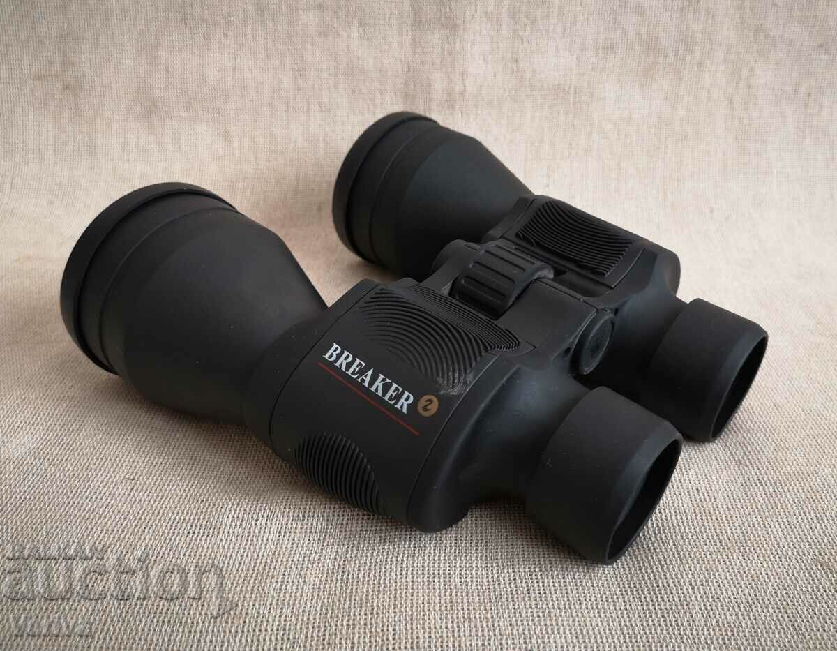 Old Binoculars with Rubberized Body and Protectors