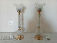 Set of two beautiful antique lamps - lamp