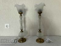 Set of two beautiful antique lamps - lamp