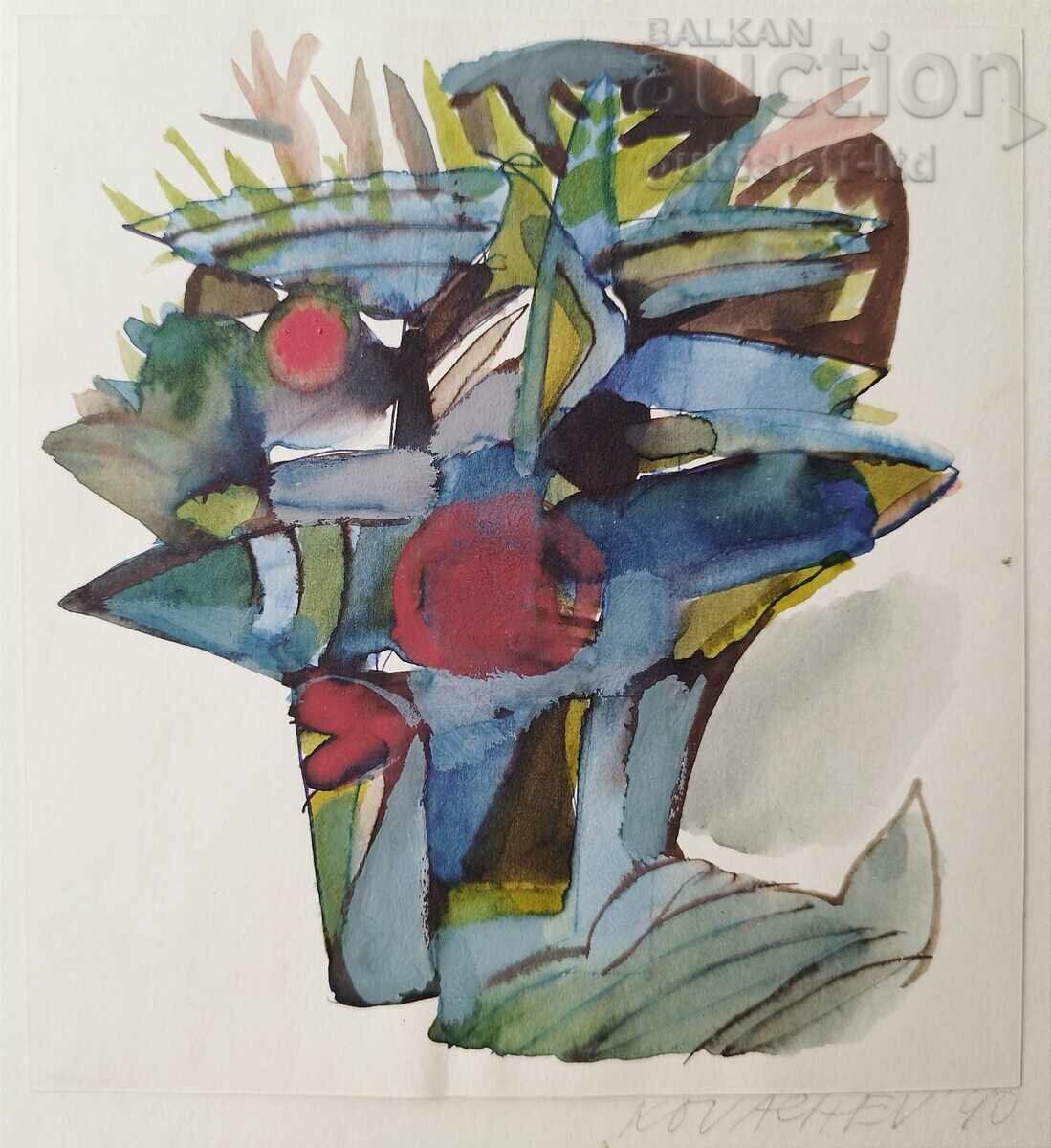 Painting, abstraction, art. Georgi Kovachev-Grishata, 1990 - 2