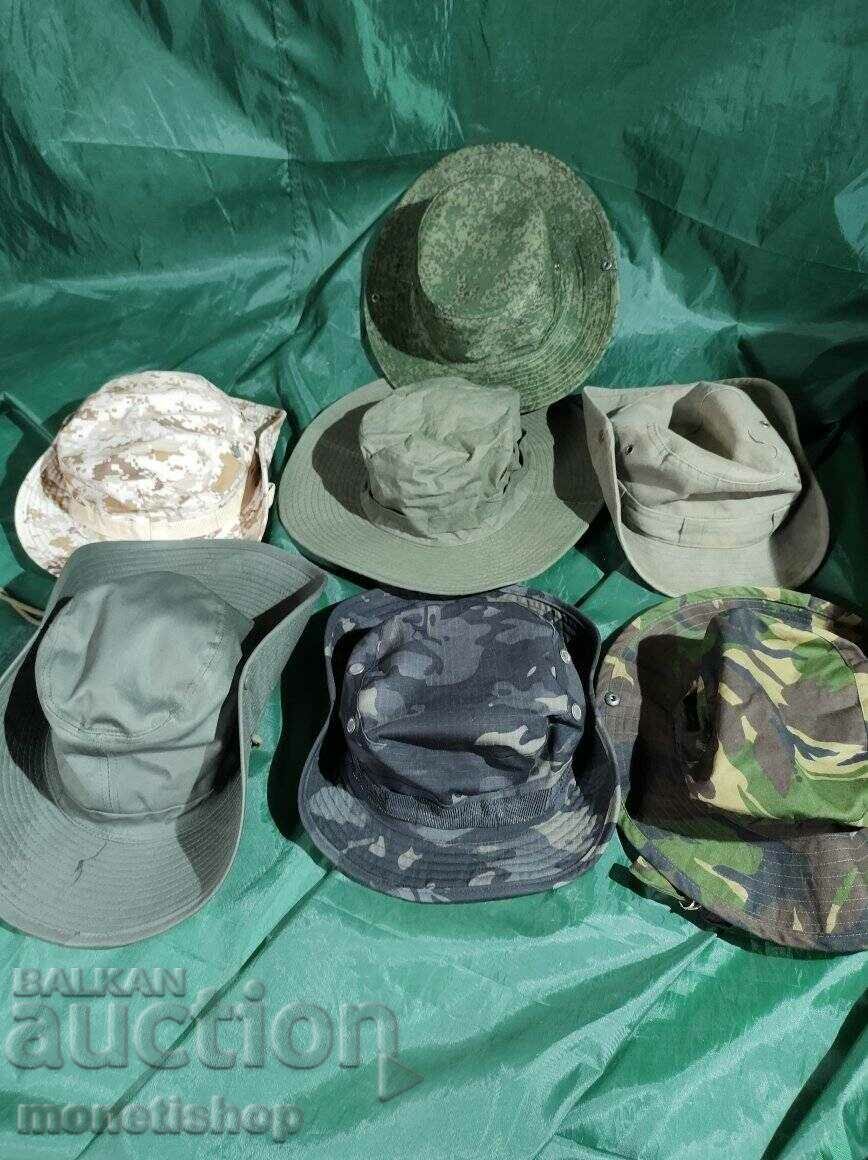 7бр. военни оригинални много здрави шапки