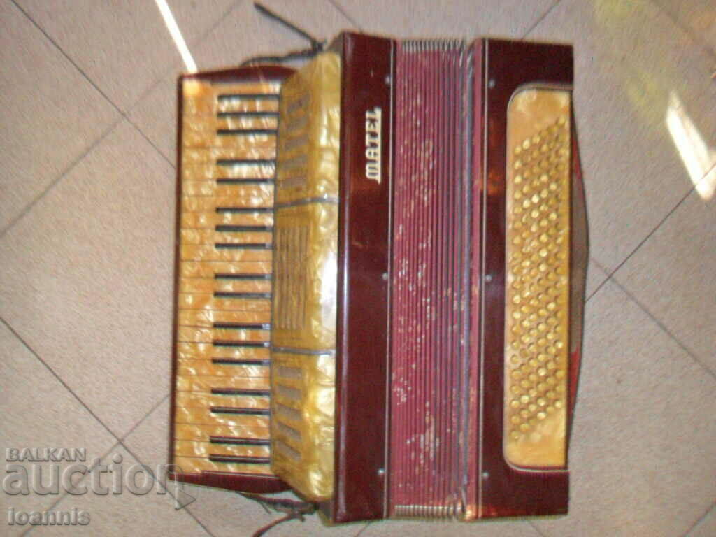 Old French Matel Accordion, 1910