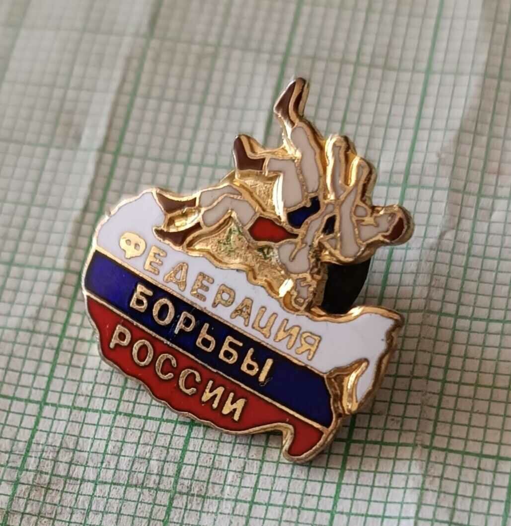 Аукцион Значка- Федерация по борба Русия Аукцион Значка- Федерация по борба Русия