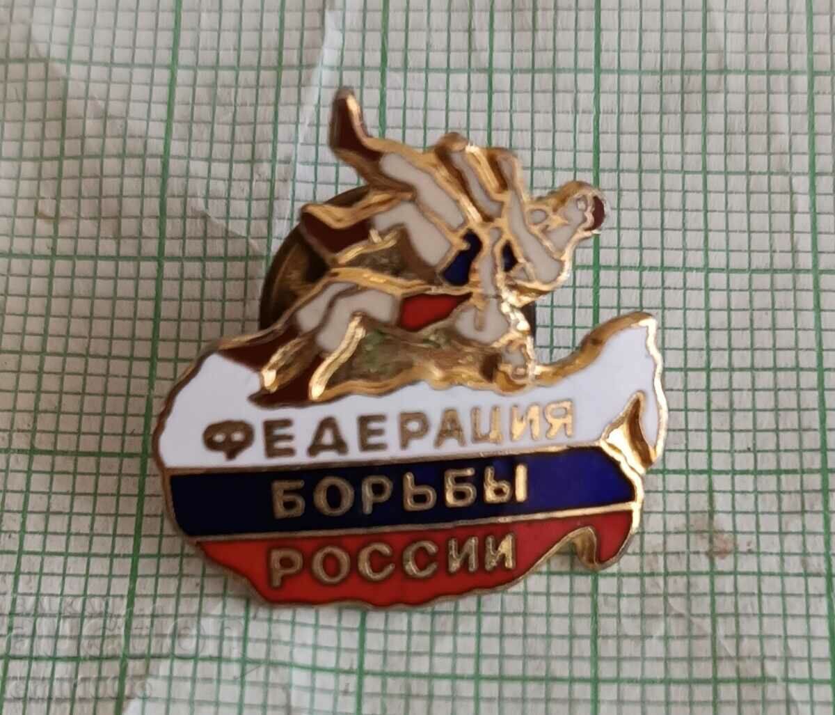 Значка- Федерация по борба Русия