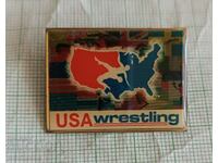 Badge - USA Wrestling Federation made USA