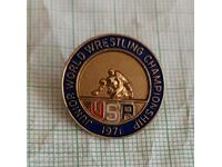 Badge - World Junior Wrestling Championships 1971 USA