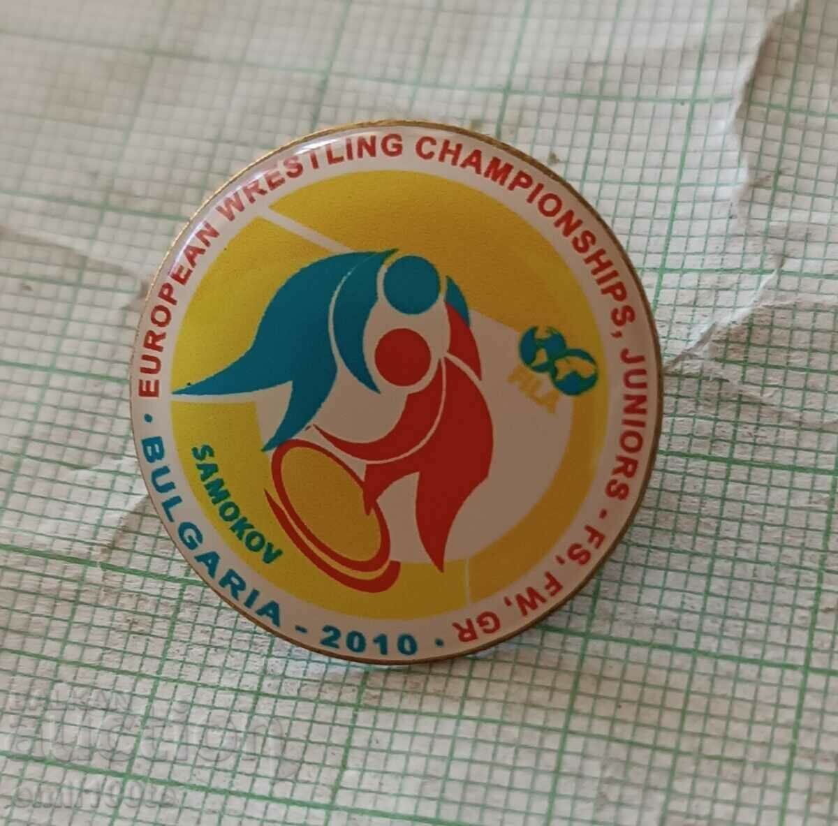 Auction Badge - European Junior Wrestling 2010 Samokov Bulgaria Auction Badge - European Junior Wrestling 2010 Samokov Bulgaria