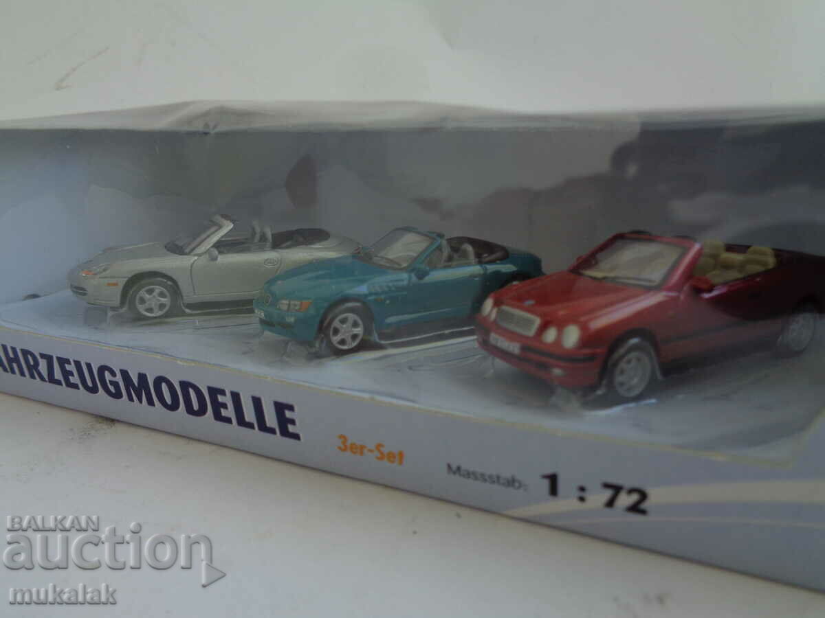 1:72 PORSCHE BMW MERCEDES TROLLEY TOY MODEL LOT - 5 1:72 PORSCHE BMW MERCEDES TROLLEY TOY MODEL LOT - 5