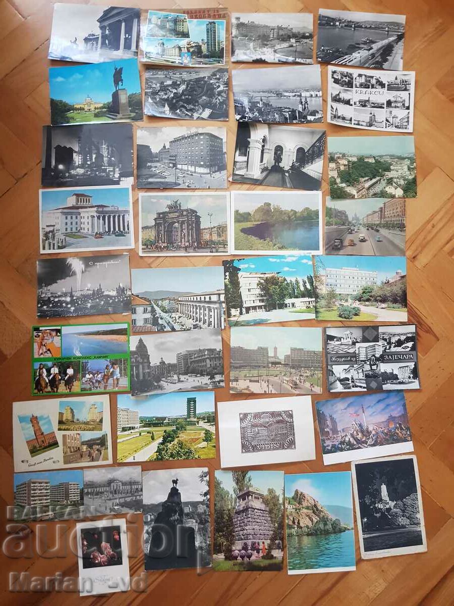 Lot cards 35 pieces with price 10.00 BGN | € 5.11