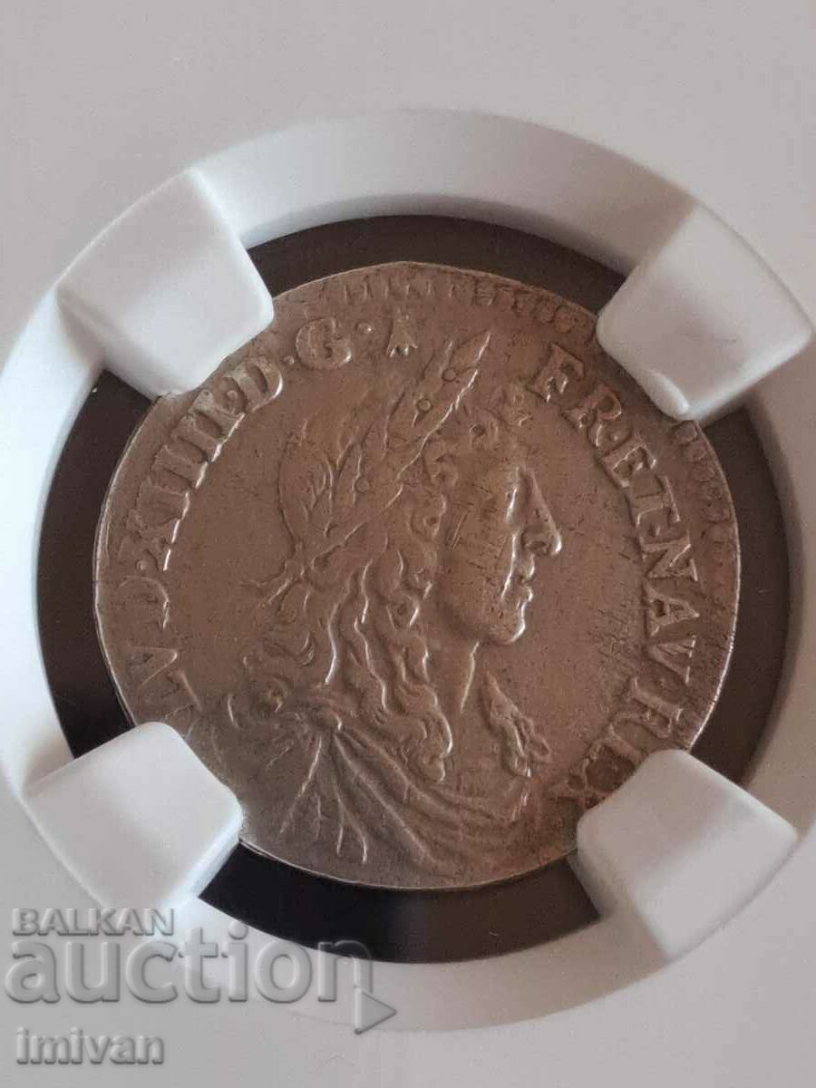 Παράδοση Γαλλία 1/12 ECU, 1659 Βασιλιάς Λουδοβίκος XIV