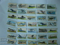 35 pcs. pictures of cigarettes - airplanes JOHN PLAYER 1920-1940.