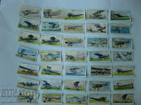 35бр. картинки от цигари - самолети JOHN PLЕYER 1920-1940г.