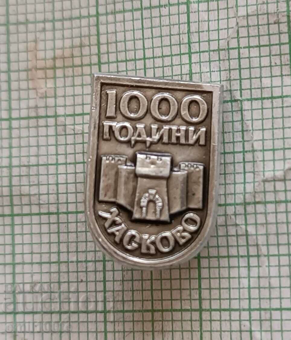 Badge - 100 years of Haskovo