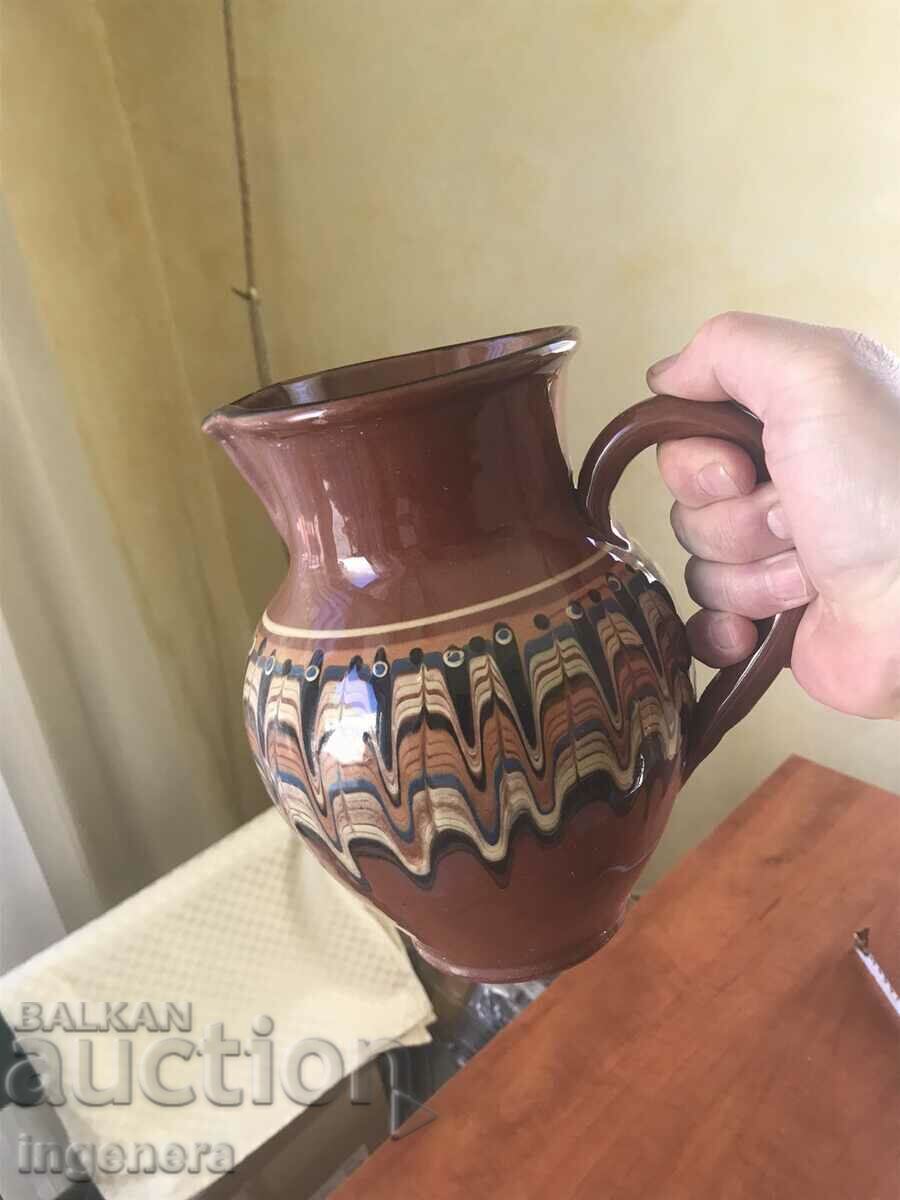 Livrarea ghiveci din ceramica pictat mare-doi litri troian Livrarea ghiveci din ceramica pictat mare-doi litri troian