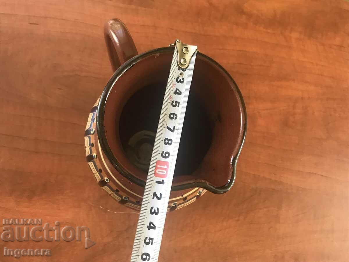 ghiveci din ceramica pictat mare-doi litri troian - 6 ghiveci din ceramica pictat mare-doi litri troian - 6