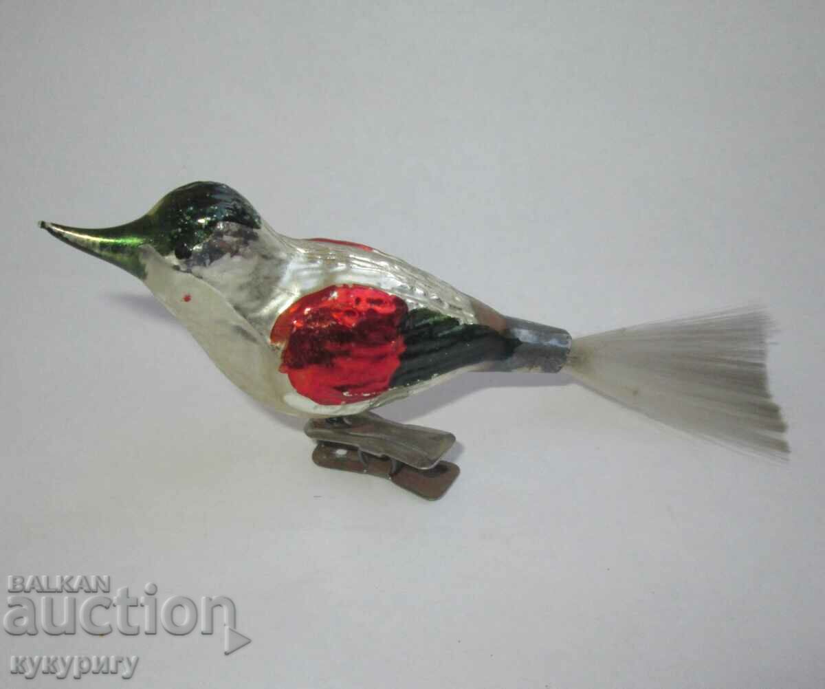 Auction 2 old handmade glass Christmas tree toys Auction 2 old handmade glass Christmas tree toys