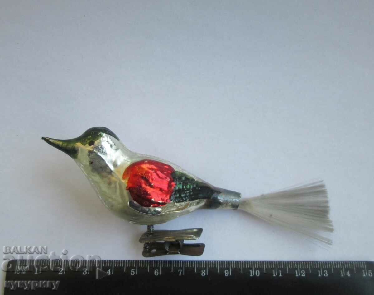 2 old handmade glass Christmas tree toys - 6 2 old handmade glass Christmas tree toys - 6