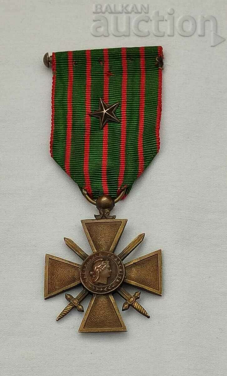 WW1 BATTLE CROSS MEDAL FRANCE