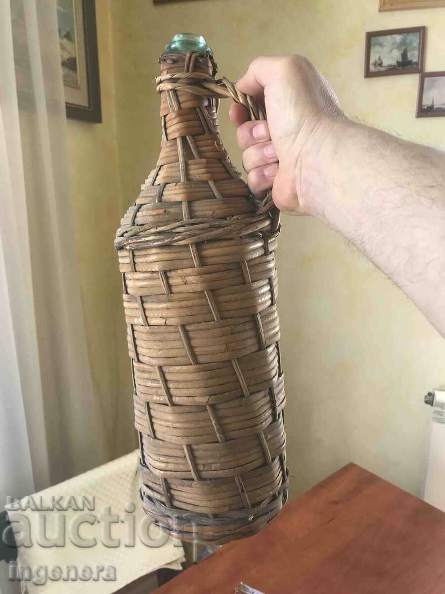 DAMAJANA BRAIDED GLASS BOTTLE FOR BRANDY-3.5 LITERS with price 24.00 BGN | € 12.27 DAMAJANA BRAIDED GLASS BOTTLE FOR BRANDY-3.5 LITERS with price 24.00 BGN | € 12.27