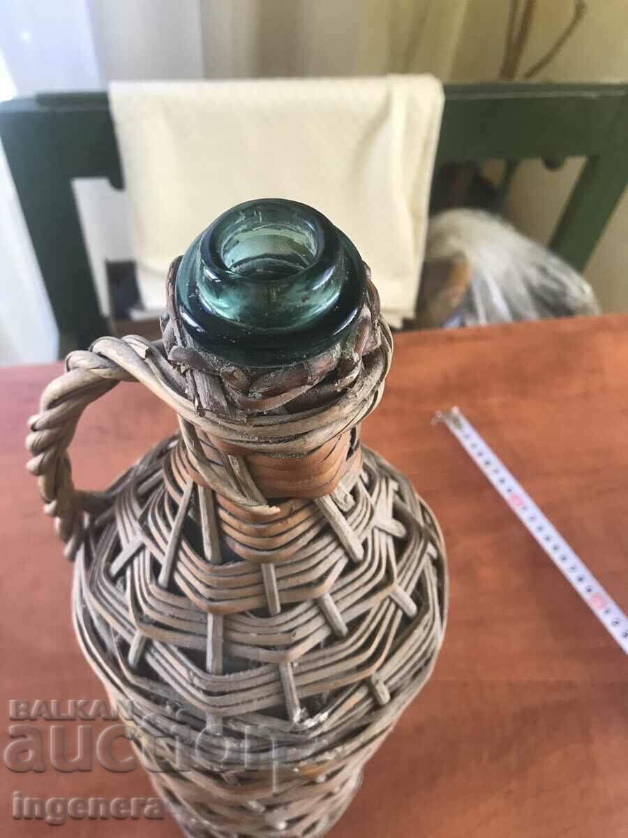 DAMAJANA BRAIDED GLASS BOTTLE FOR BRANDY-3.5 LITERS - 5 DAMAJANA BRAIDED GLASS BOTTLE FOR BRANDY-3.5 LITERS - 5