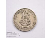 1 șiling, 1929 - Regatul Unit › Regele George V, argint