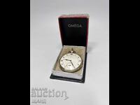 1939 Omega Omega Pocket Watch Golden Coat of Arms Gabrovo