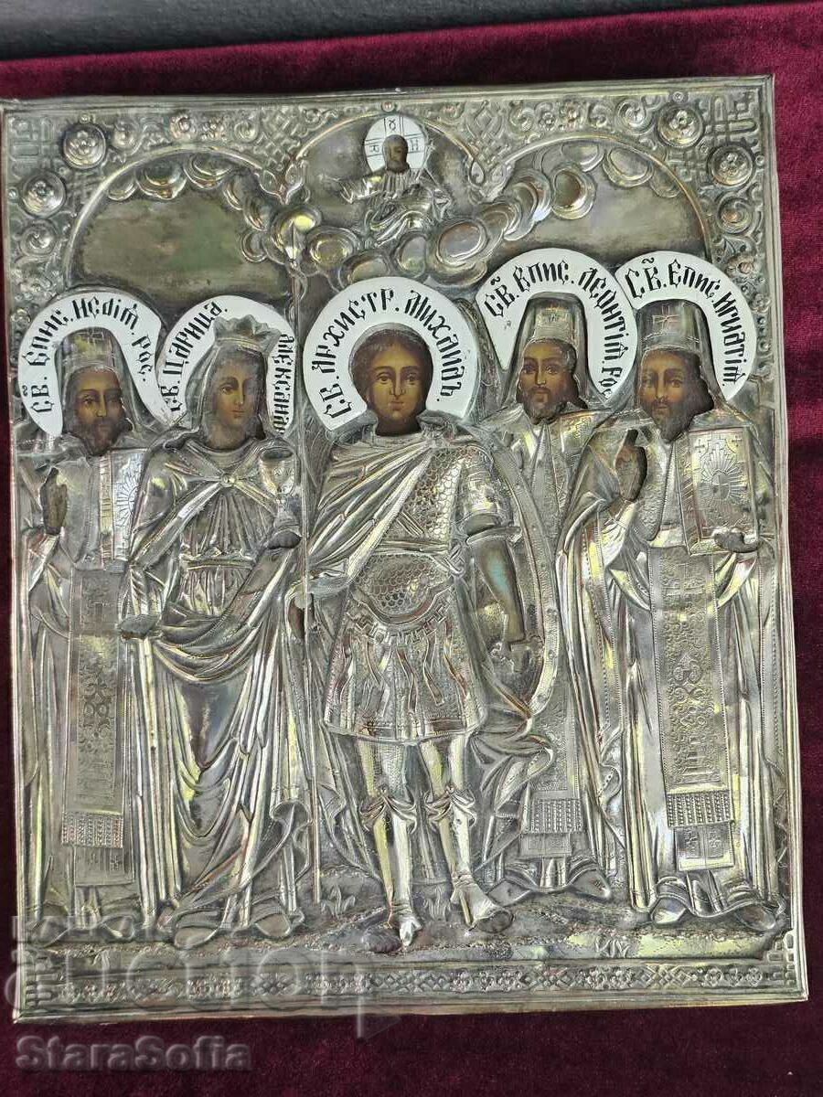Delivery of RUSSIAN IMPERIAL ICON 19th century. Delivery of RUSSIAN IMPERIAL ICON 19th century.