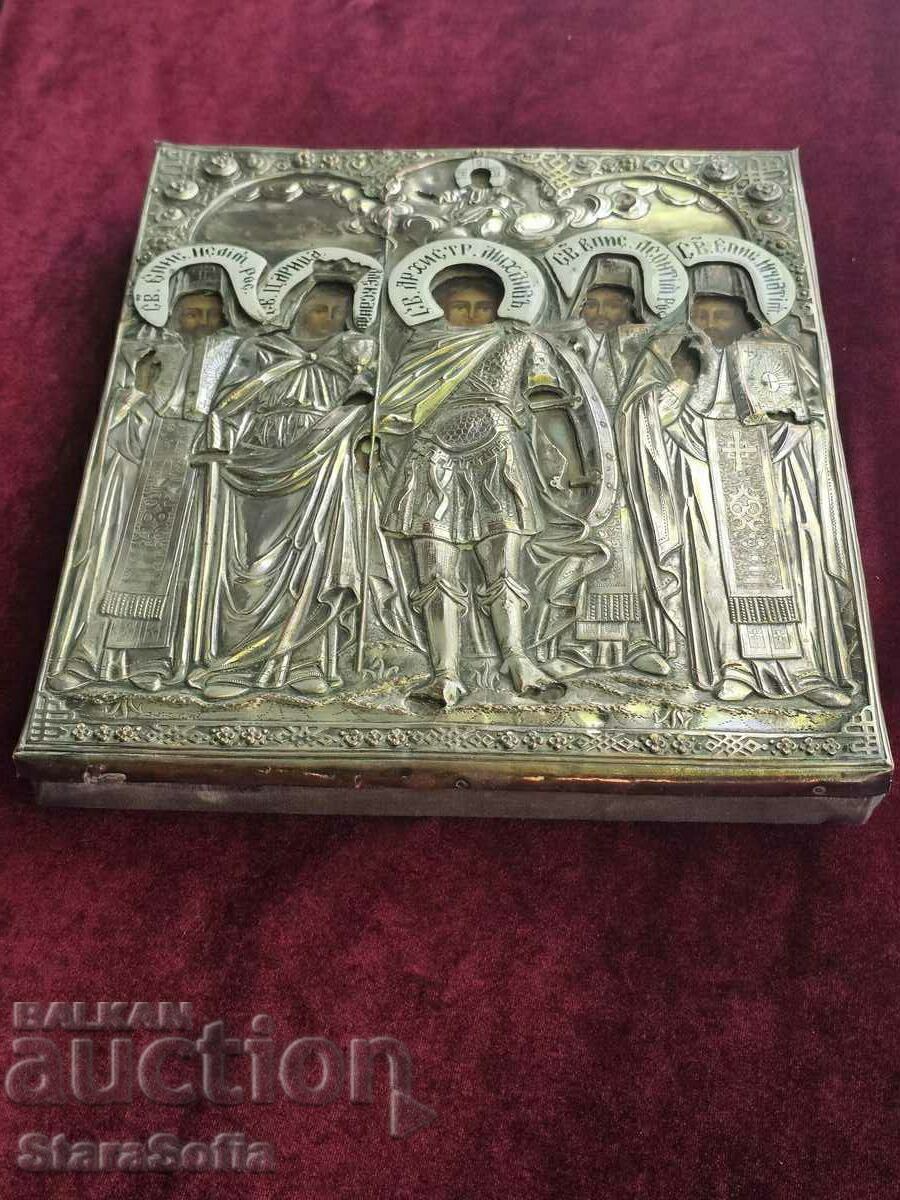 RUSSIAN IMPERIAL ICON 19th century. - 6 RUSSIAN IMPERIAL ICON 19th century. - 6