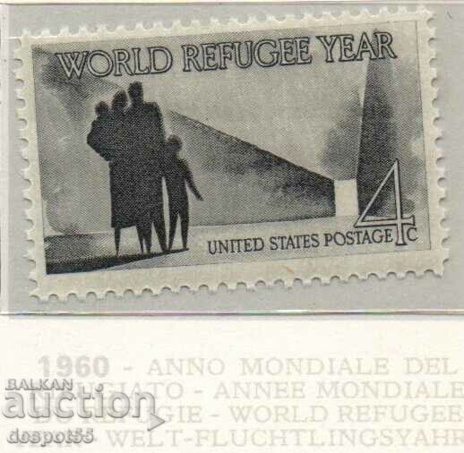 1960. USA. World Year of Refugees.