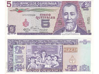 tino37- GUATEMALA - 5 QUETZAL - 1990 - AU