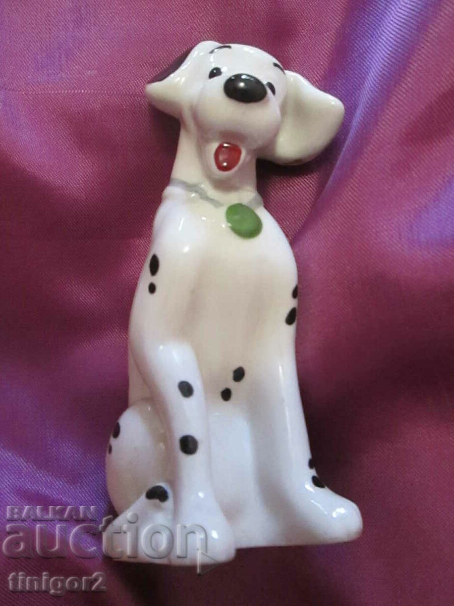 Figurină din porțelan - câine - dalmat