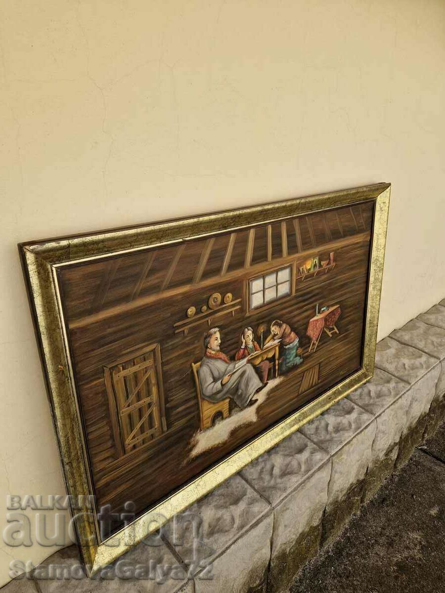 A great large antique oil painting - 5 A great large antique oil painting - 5