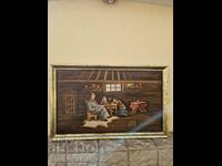 A great large antique oil painting