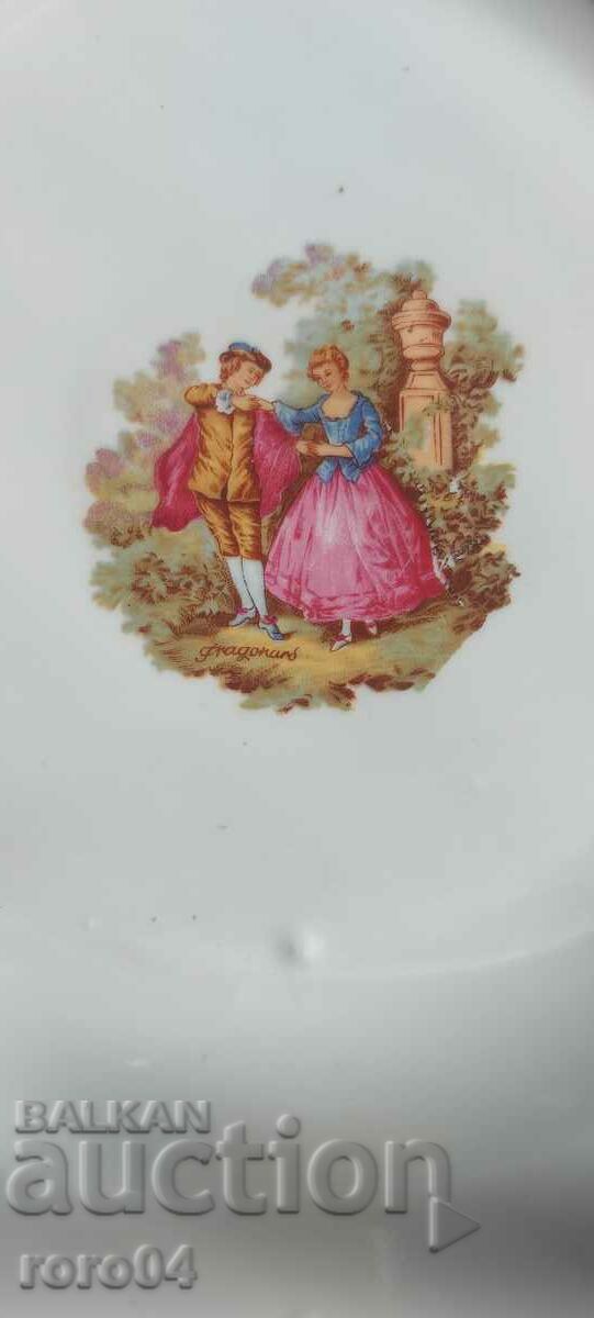 Auction BEAUTIFUL LARGE PORCELAIN PLATE - PLATO Auction BEAUTIFUL LARGE PORCELAIN PLATE - PLATO