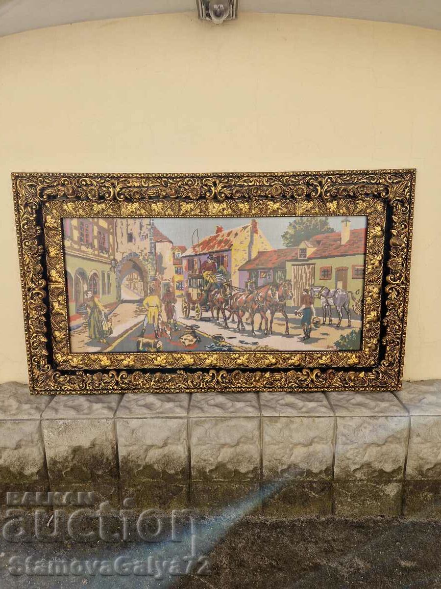 Huge antique collectible tapestry