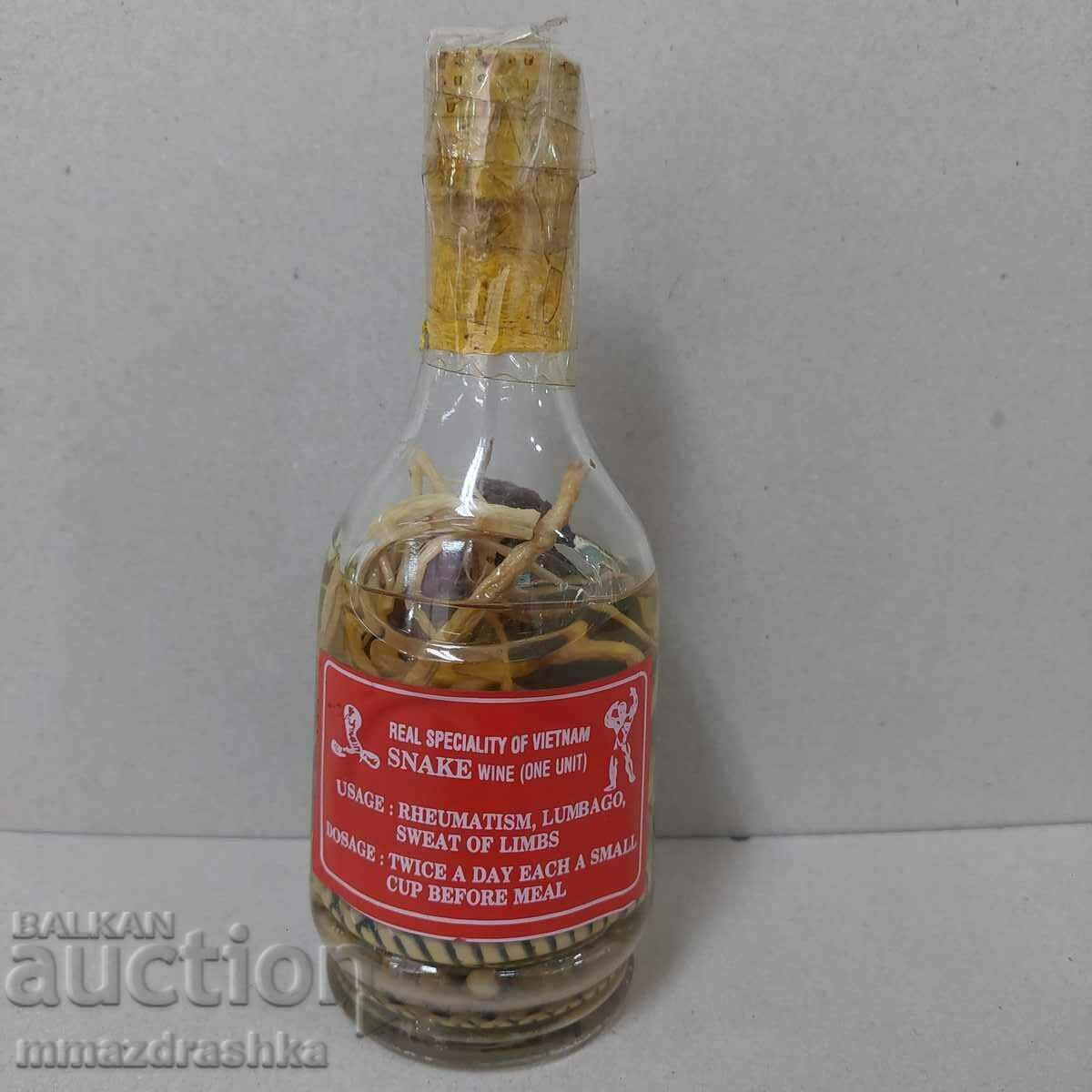Vietnamese brandy with snakes, from the 1980s