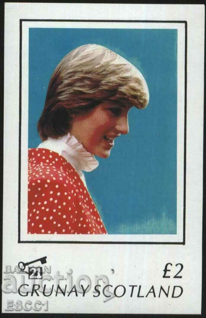 Bloc pur Printesa / Lady Diana 1982 din Scotia