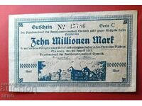 Банкнота-Германия-Саксония-Кемниц-10 милиона марки 1923