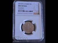 Турция 5 Куруш 1327/3  Османска империя Сребърна монета