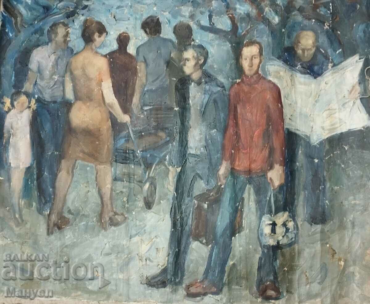 Old painting by Vladimir Penev. with price 1200.00 BGN | € 613.55 Old painting by Vladimir Penev. with price 1200.00 BGN | € 613.55