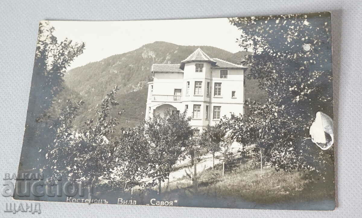 1930 Пощенска Картичка снимка Костенец Вила Савоя