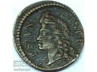 Spania 1 Dinero 1710 Carlos III Pretender - Rar